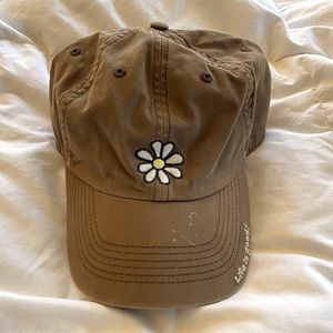 Life Is Good Daisy Baseball Hat